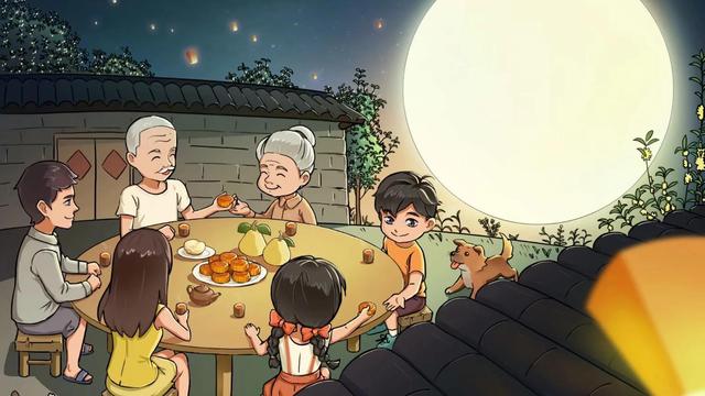 中秋对联趣谈半夜二更半中秋八月中第1张-揣书百科
